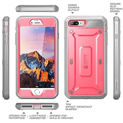 I BLASON-SUP-IPHONE7PLUS-UBPROPINK/GRAY