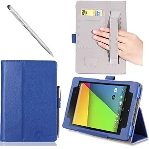 I Blason N7II-1F-NAVY - NEXUS 7 II FHD LEATHER CASE - NAVY