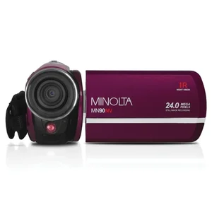 Konica Minolta MN90NV-M - Minolta MN90NV Full HD 1080p Night Vision Camcorder - Maroon