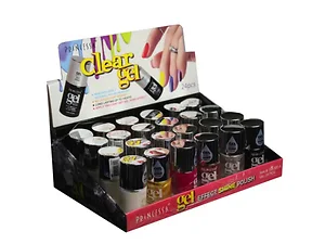 Bulk Buys MK386 - Assorted Metallic Gel Nail Polish Display Set