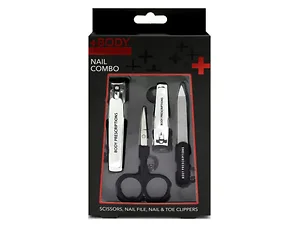 Bulk Buys OH046 - Men's 4-Piece Nail Care Kit - Red