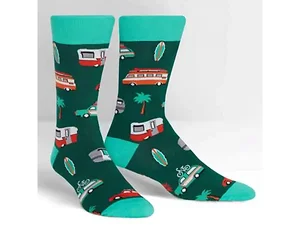 Bulk Buys DB417 - Sock It To Me Men's Crew Day Tripper Socks - Fun & Comfort
