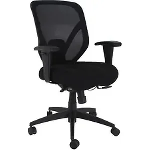 Lorell LLR 40212 - Executive High-Back Chair - Fabric Seat - Mesh Back