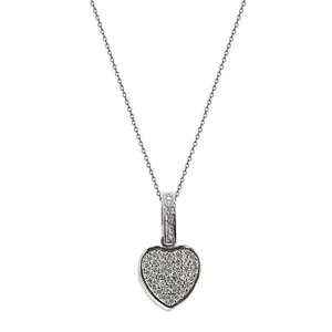 Claudia G Collection C3509 - Charming Love Heart Necklace in Hypoallergenic Stainless Steel