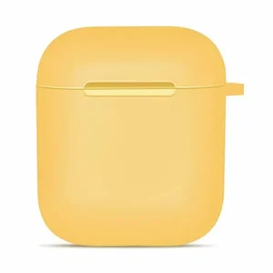 Claudia G Collection G5011.7 - Yellow Silicone AirPods Case with Carabiner
