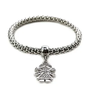 Claudia G Collection B7003.3 - Qidz Silver Bracelet for Girls - Elegant Charms Included