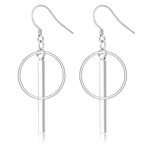 Claudia G Collection E9070 - Elegant Sterling Silver Linked Hoop Earrings
