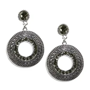 Claudia G Collection E8013.3 - Vintage Olive Crystal Caster Earrings