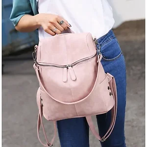 Claudia G Collection H0102.2 - Elegant Rose Vintage Backpack with Adjustable Straps