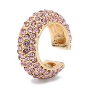 Claudia G Collection E9092.2 - Max Rose Gold Ear Cuffs with Colorful Rhinestones