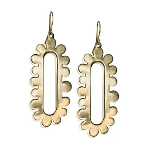 Claudia G Collection E8028 - Elegant Gold Plated Pebble Earrings for Everyday Wear