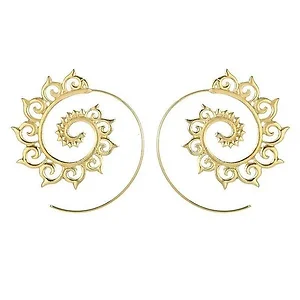 Claudia G Collection E9009.1 - Sunny Spiral Gold-Plated Earrings – Summer Trend