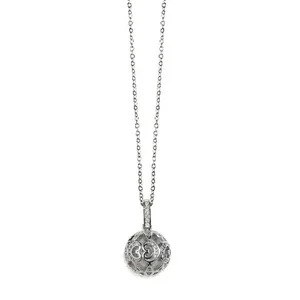Claudia G Collection N6033 - Stainless Steel Adventure Necklace with Zirconia