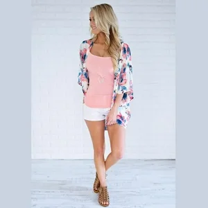 Claudia G Collection A9093.2XL - Floral Print Python Kimono Top - Plus Size XXL