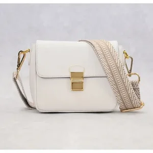 Claudia G Collection H0013.31 - Chic White Tiny Leather Crossbody Handbag