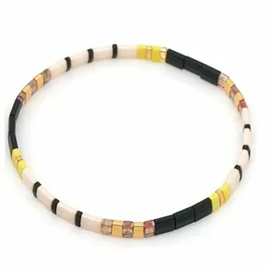 Claudia G Collection B9022.13 - Color Craze Bracelets - Stylish Black and Gold Set