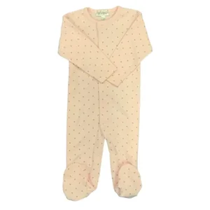 Benben Apparel FMBP - Ultra Soft Pima Cotton Footie - Mixed Base Pink, 0-3M