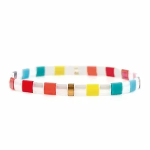 Claudia G Collection B9022.3 - Color Craze Bracelets - Set of Red, Yellow and Blue