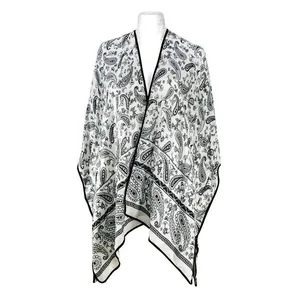 Claudia G Collection A9008 - Elegant Lightweight Poncho Shawl for Weekend Style