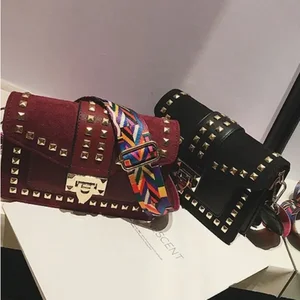 Claudia G Collection H0068.6 - Betty Velvet Shoulder Bag with Chic Straps - Green