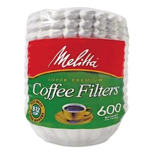 Melitta Usa MLA 624602 - Melitta Super Premium No. 4 Coffee Filters - Gluten-free, Double Crimped, Disposable, Compostable, Burst Resistant, Tear Resistant - 100 / Pack - Brown