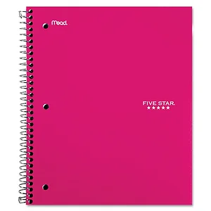 Mead Products 73477 - Wirebound 1-Subject Notebook with Pink Cover