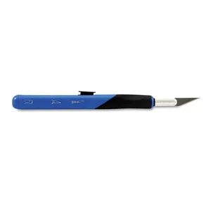 Elmer's Products, Inc. EPI X3204M - Elmer's X-ACTO Retract-A-Blade No. 1 Knife - Lightweight, Comfortable Grip, Anti-roll, Retractable, Durable, Replaceable Blade - Metal - Blue - 1 Each
