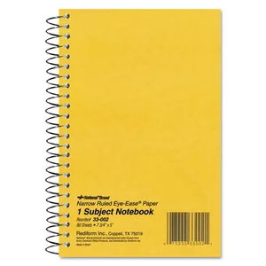Rediform Office Products 31987 - Wirebound Single-Subject Notebook, 11x8.5, 80 Sheets