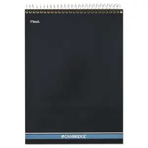 Mead Products 59882 - 70 Sheet Navy Wire Bound Notepad, College Rule