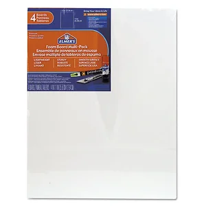 Elmer's Products, Inc. 22101-1114UC4/12 - 11" x 14" White Pre-Cut Foam Boards - 4 Pack