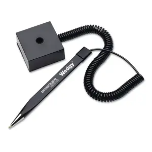 Mmf Industries 28508 - Wedgy Antimicrobial Counter Pen with Square Base - Black