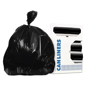 Heritage H7450TC RC1 - 44 Gallon Clear Linear Low Density Trash Liners, 0.9 Mil