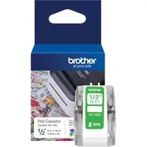 Brother CZ1002 - 1/2 (0.5) 12MM ROLL CLEANING CASSETTE FOR USE WITH VC-500W, DURABLE ZINK PAPER W