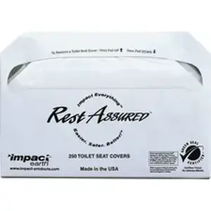 Impact Products IMP 25130873 - Toilet Seat Covers - Half-fold - 250 / Pack - 1000 / Carton - Paper - White
