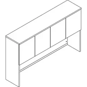 Groupe Lacasse LAS M1SE724416PB - Lacasse Hutch With Laminate Doors - Finish: Bourbon Cherry, Laminate Door
