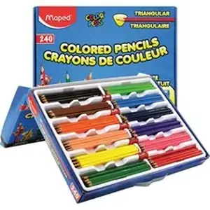 Maped HLX 832070ZV - Helix Colored Pencils Classpack - Assorted Barrel - 240 / Box