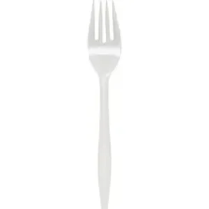 Genuine Joe GJO 20005 - Joe Individually Wrapped Fork - 1 Piece(s) - 1000/Carton - 1 x Fork - Disposable - Polypropylene - White