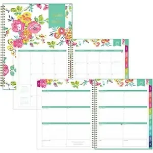 Blue Sky BLS 107925 - Day Designer Weekly/Monthly Planner - Julian Dates - Weekly, Monthly - 1 Year - July 2020 till June 2021 - Twin Wire - Floral, Gold, White - Holiday Listing, Notes Area, Storage Pocket, Durable, Tabbed - 1 Each