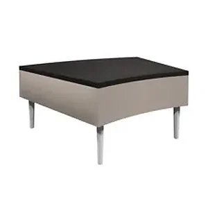 High Point Furniture Industries Inc HPT 5836DW44221 - HPFI Eve Connecting Wedge Table - 37.5 x 29.5 x 16 - Material: Thermofused Laminate (TFL) Top - Finish: Driftwood, Infinity Sable