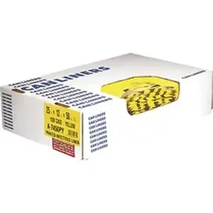 Heritage Bag Company HER A6043PY - Heritage 1.3 mil Color-coded Can Liner - 30 gal - 30 Width x 43 Length x 1.30 mil (33 Micron) Thickness - Low Density - Yellow - 200/Carton - Can - Commercial, Healthcare