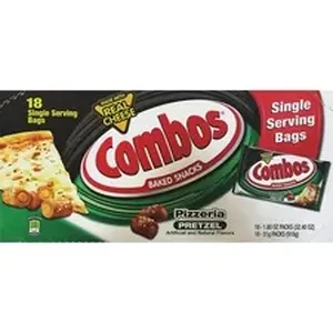 Mars MRS 71475 - Combos Baked Pretzel Snack - Spicy Cheese Pizza - 1 Serving Pack - 1.80 oz - 18 / Box