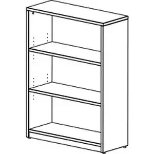 Groupe Lacasse LAS 41NNB364814C - Lacasse Concept 400E Bookshelf - 36 x 14 x 48, 0.1 Edge - Finish: Cherry