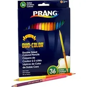 Dixon Ticonderoga Co. DIX 22118 - Prang Duo Colored Pencil - 3 mm Lead Diameter - Fine Point - 1 / Set
