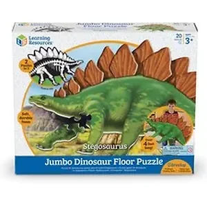 Learning Resources LRN LER2858 - Jumbo Dinosaur Floor Puzzle - Stegosaurus - Theme/Subject: Animal - 3+1-in-120 Piece