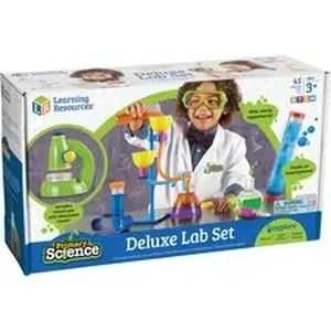 Learning Resources LRN LER0826 - Age3+ Primary Science Deluxe Lab Set - Theme/Subject: Learning - Skill Learning: Science Experiment, Problem Solving, Visual, Fine Motor, Direction, Sequential Thinking, Prediction - 45 Pieces - 3+ - 1 / Set