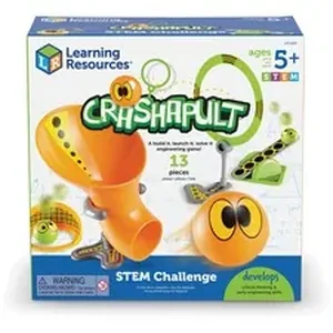 Learning Resources LRN LER9287 - Crashapult STEM Challenge - Theme/Subject: Learning - Skill Learning: Physics, STEM, Basic Engineering Principles, Critical Thinking, Muscle - 5 Year & Up - Multi