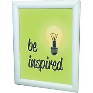 Deflecto DEF 690003 - Wall-Mount Display Frame - 19.13 x 25.25 Frame Size - Holds 18 x 24 Insert - Rectangle - Vertical, Horizontal - Satin - Front Loading, Anti-glare, Dust Resistant, Debris Resistant - 1 Each - Aluminum, Plastic - Clear, Silver