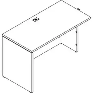 Groupe Lacasse LAS M1DT2448BC - Rectangular Table with 1 Full Leg and 1 Recessed Leg - Finish: Cherry