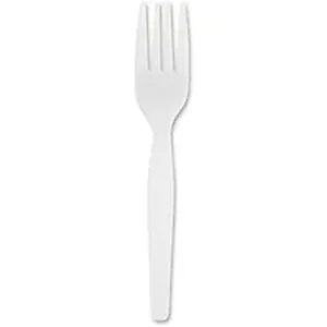 Genuine Joe GJO 30400 - Joe Heavyweight Disposable Forks - 1 Piece(s) - 1000/Carton - 1 x Fork - Disposable - White