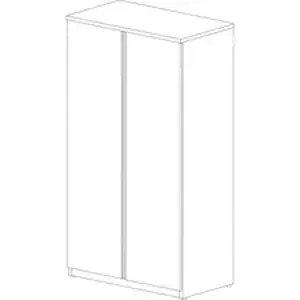Groupe Lacasse LAS 4XN203665BO - Lacasse Concept 400E Storage Cabinet - 36 x 20 x 65, 0.1 Edge - 4 Shelve(s) - Smooth Edge - Material: Stainless Steel Handle - Finish: Snow